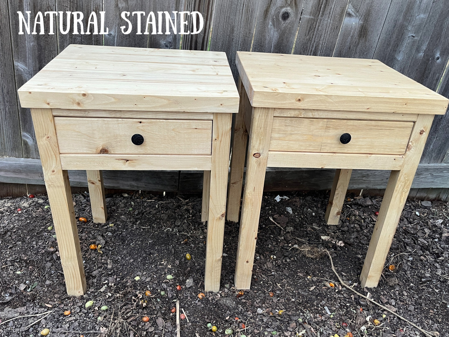 Rustic Nightstands / Farmhouse-Style Side Tables / End Tables / Bed Side Tables