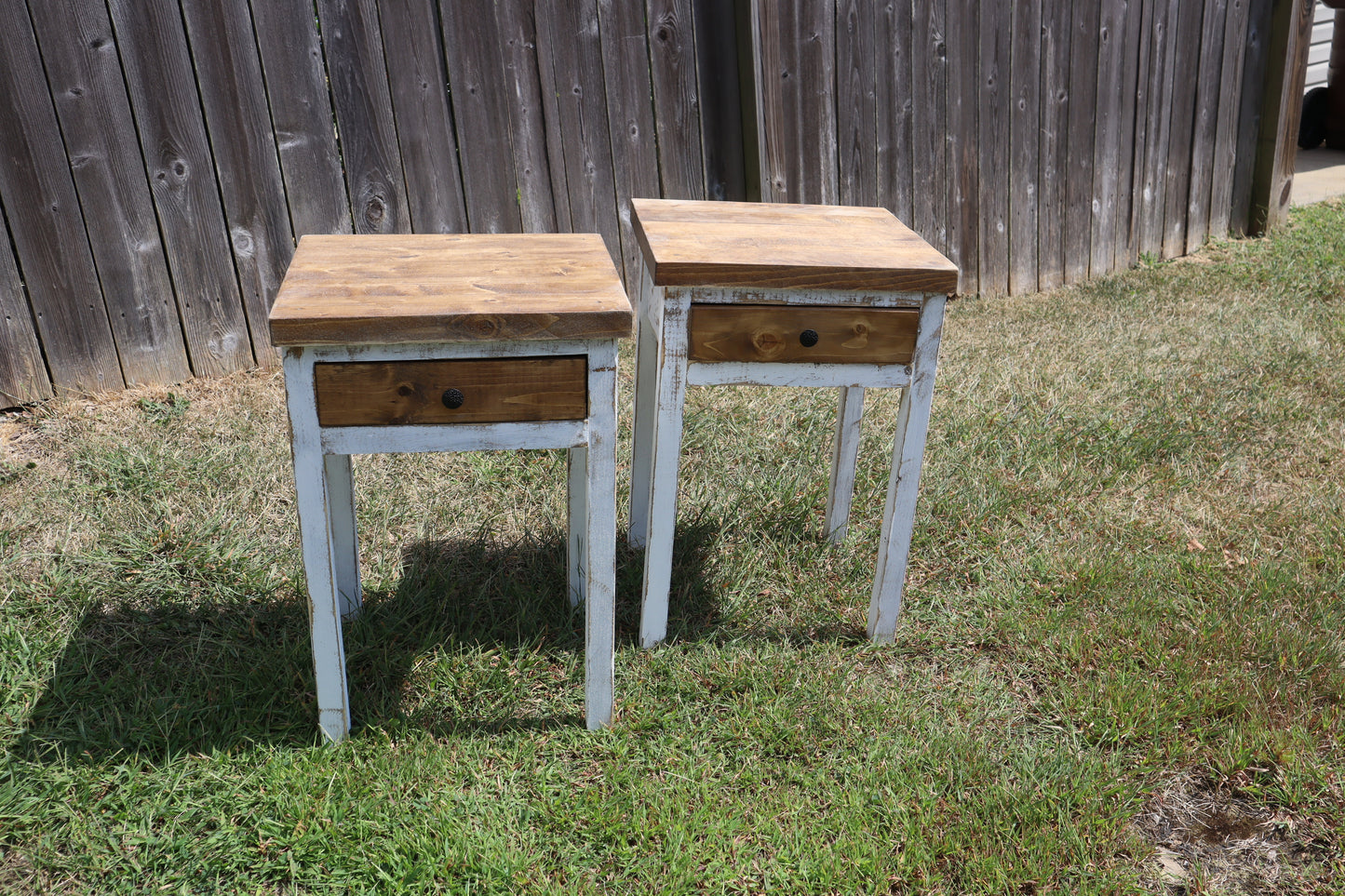 Rustic Nightstands / Farmhouse-Style Side Tables / End Tables / Bed Side Tables