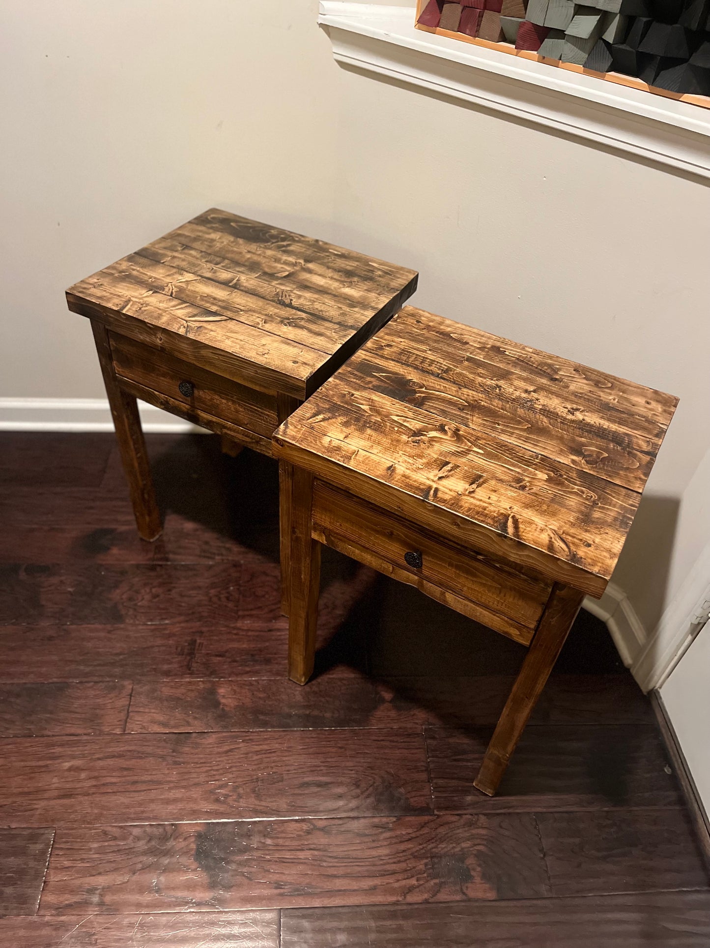 Rustic Nightstands / Farmhouse-Style Side Tables / End Tables / Bed Side Tables