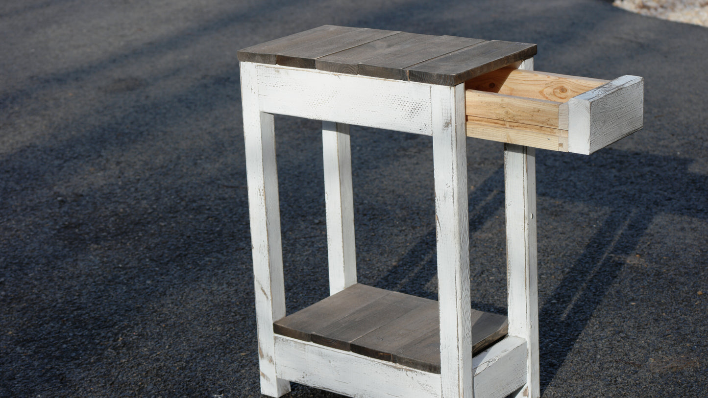 End Table With Hidden Storage