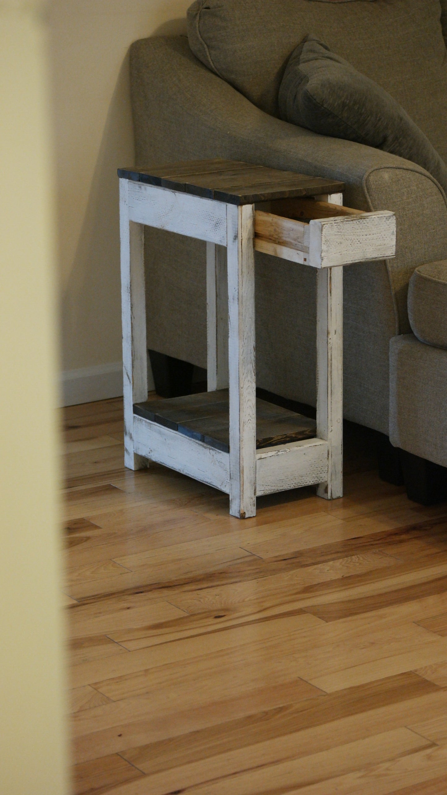 End Table With Hidden Storage